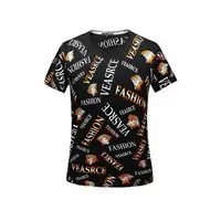 versace t-shirt unisexe graphique haute couture fashion logo